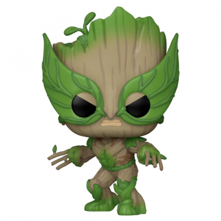 Colectie - Figurina Funko POP Marvel We Are Groot - Groot as Wolverine