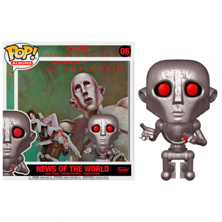 Figurine de colectie - Figurina Funko POP Queen News of the World with Album Case