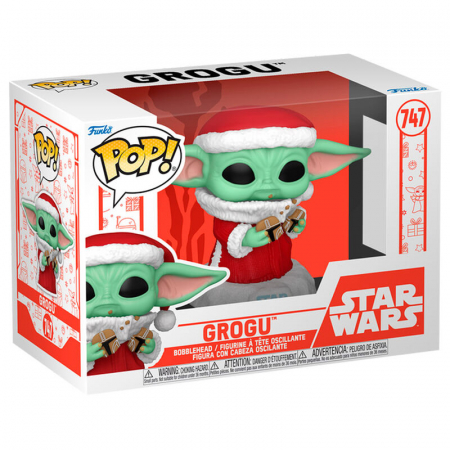 Figurina Funko POP Star Wars Grogu with Christmas Cookie [1]