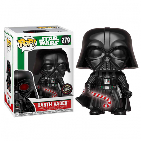 Figurine Exclusive - Figurina Funko POP Star Wars Holiday Darth Vader Chase