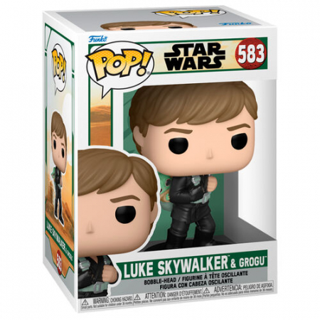Figurina Funko POP Star Wars The Book of Boba Fett 2 Luke Skywalker and Grogu [1]