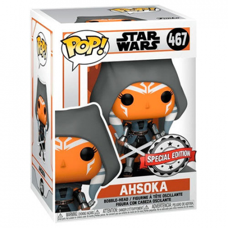 Colectie - Figurina Funko POP Star Wars The Mandalorian Ahsoka Hooded Exclusive