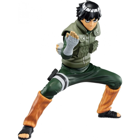 Figurine de colectie - Figurina Naruto Shippuden Vibration Stars - Rock Lee, Banpresto, PVC, 15 cm