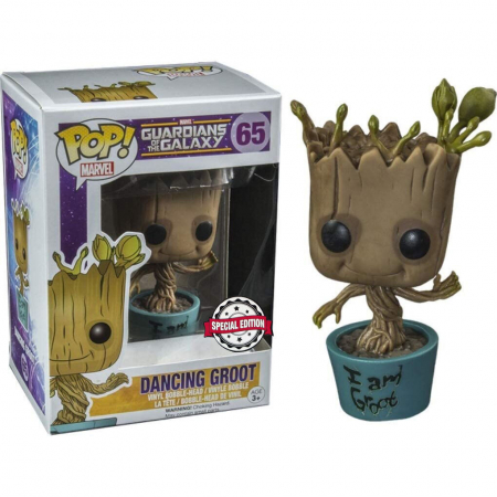 Colectie - Figurina POP Marvel Guardians of the Galaxy Dancing I Am Groot Exclusive