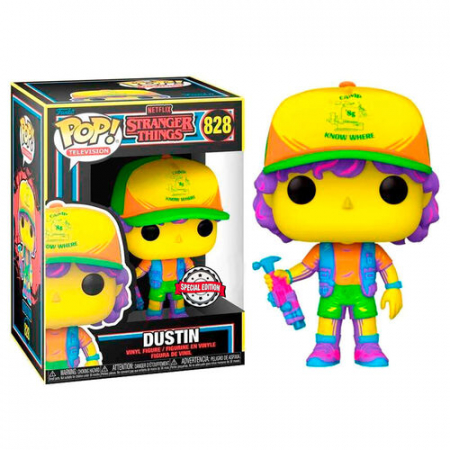 Figurine Exclusive - Figurina POP Stranger Things Dustin in Beef Black Light Exclusive