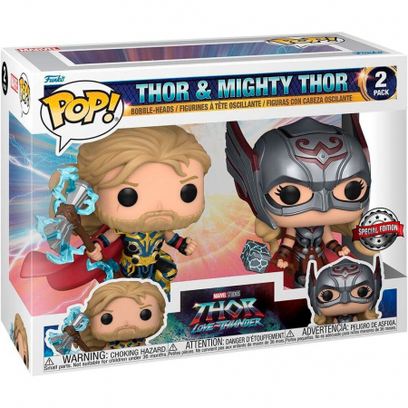 Colectie - Figurina Thor: Love and Thunder POP! Vinyl 2Pack Thor & Mighty Thor 9 cm exclusive