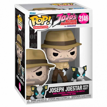 Funko POP Jojo's Bizarre Adventure Joseph Joestar with Iggy [1]