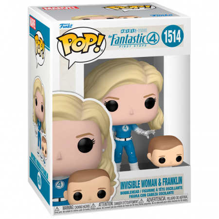 Funko POP Marvel Fantastic Four Femeia Invizibilă și Franklin [1]