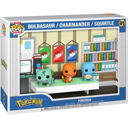 Colectie - Funko POP Moments Deluxe Pokemon 1996 Bulbasaur Charmander Squirtle