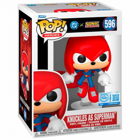Precomanda 70 de lei - Funko POP Sonic The Hedgehog DC Comics Knuckles As Superman Exclusive
