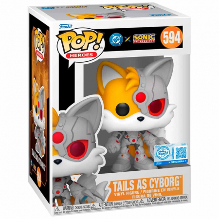 Precomanda 70 de lei - Funko POP Sonic The Hedgehog DC Comics Tails As Cyborg Exclusive