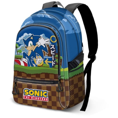 Ghiozdane copii - Ghiozdan Greenhill Sonic the Hedgehog 44cm adaptabil