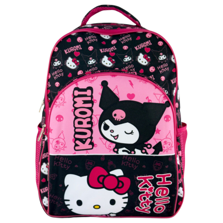 Scoala si Papetarie - Ghiozdan Kuromi & Hello Kitty 42cm