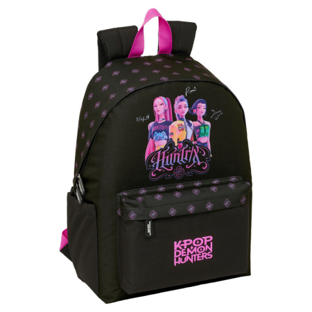 Scoala si Papetarie - Ghiozdan negru Kpop Demon Hunters 31x43x13cm