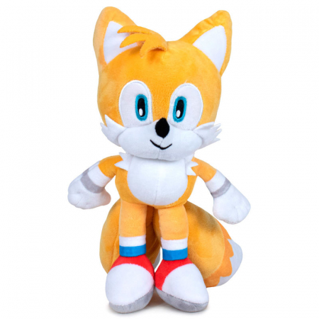 Jucarii din plus - Jucarie de plus Sonic The Hedgehog - Miles 'Tails' Prower, galben, inaltime 30 cm