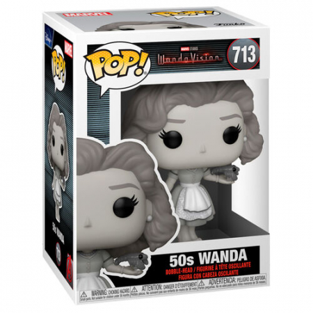 Stoc Limitat - Figurina - WandaVision - 50s Wanda, Gri, 9.5 cm