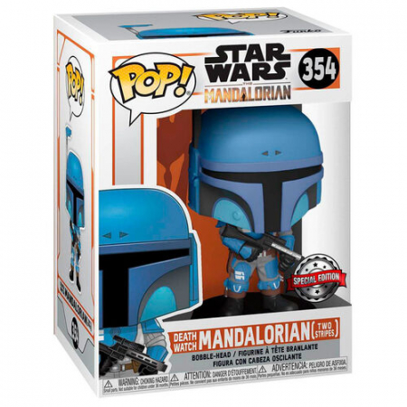 Figurina Funko POP - Star Wars - Death Watch Mandalorian, Albastru, 9.5 cm Exclusive [2]