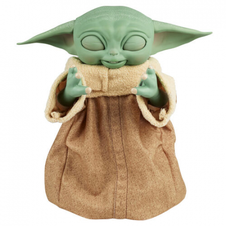 Figurina interactiva Star Wars - Baby Yoda, Galactic Snackin’ Grogu, 23,5 cm [6]