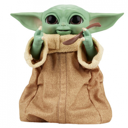 Figurina interactiva Star Wars - Baby Yoda, Galactic Snackin’ Grogu, 23,5 cm [2]