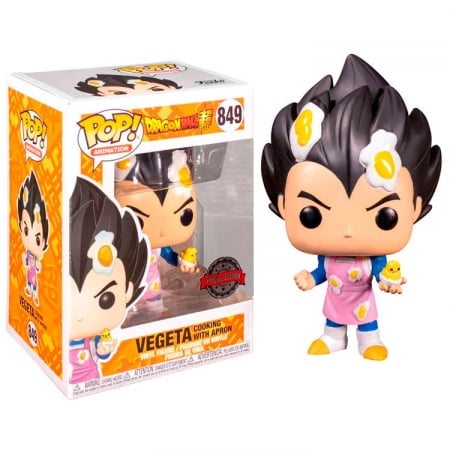 Figurine Exclusive - Figurina - Dragon Ball Super - Vegeta Cooking with Apron, Multicolor, 9.5 cm