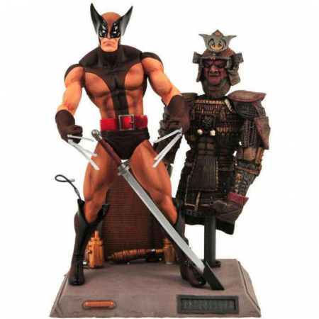 Colectie - Figurina Marvel Brown Costume Wolverine, 18 cm, Multicolor