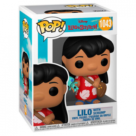 Figurina - Liloand and Stitch - Lilo with Scrump, Rosu, 9.5 cm [2]