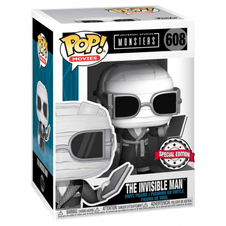 Reduceri - Figurina Funko POP Universal Monsters Invisible Man Black and White Exclusive