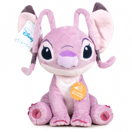 Oferte Limitate - Jucarie de plus Angel Stitch Disney soft cu sunete 30cm