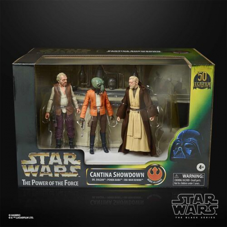 Colectie - Set figurine The Power Of The Force Cantina Showdown Black Series Star Wars 15cm