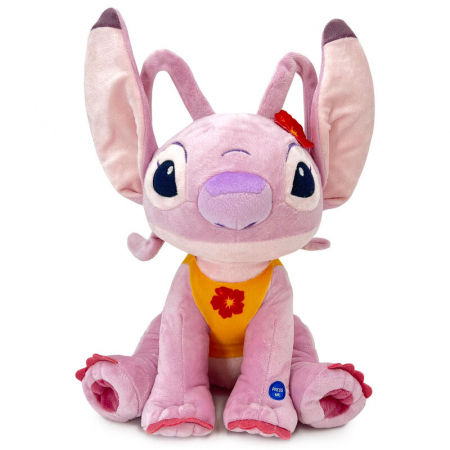 Jucarii din plus - Jucarie de plus Angel Hawaii Stitch Disney 30 cm cu sunete