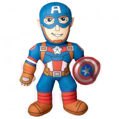 Jucarii din plus - Jucarie de Plus Captain America Marvel 38 cm cu sunete