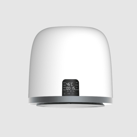 Mini uscator de rufe cu evacuare CECOTEC Dresscode Dry, 3 kg, 8 programe, alb/argintiu, dimensiuni 51.3x52.3x50.4cm [1]