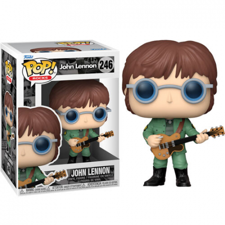 Reduceri - Figurina Funko POP - John Lennon - Military Jacket, Verde, 9.5 cm