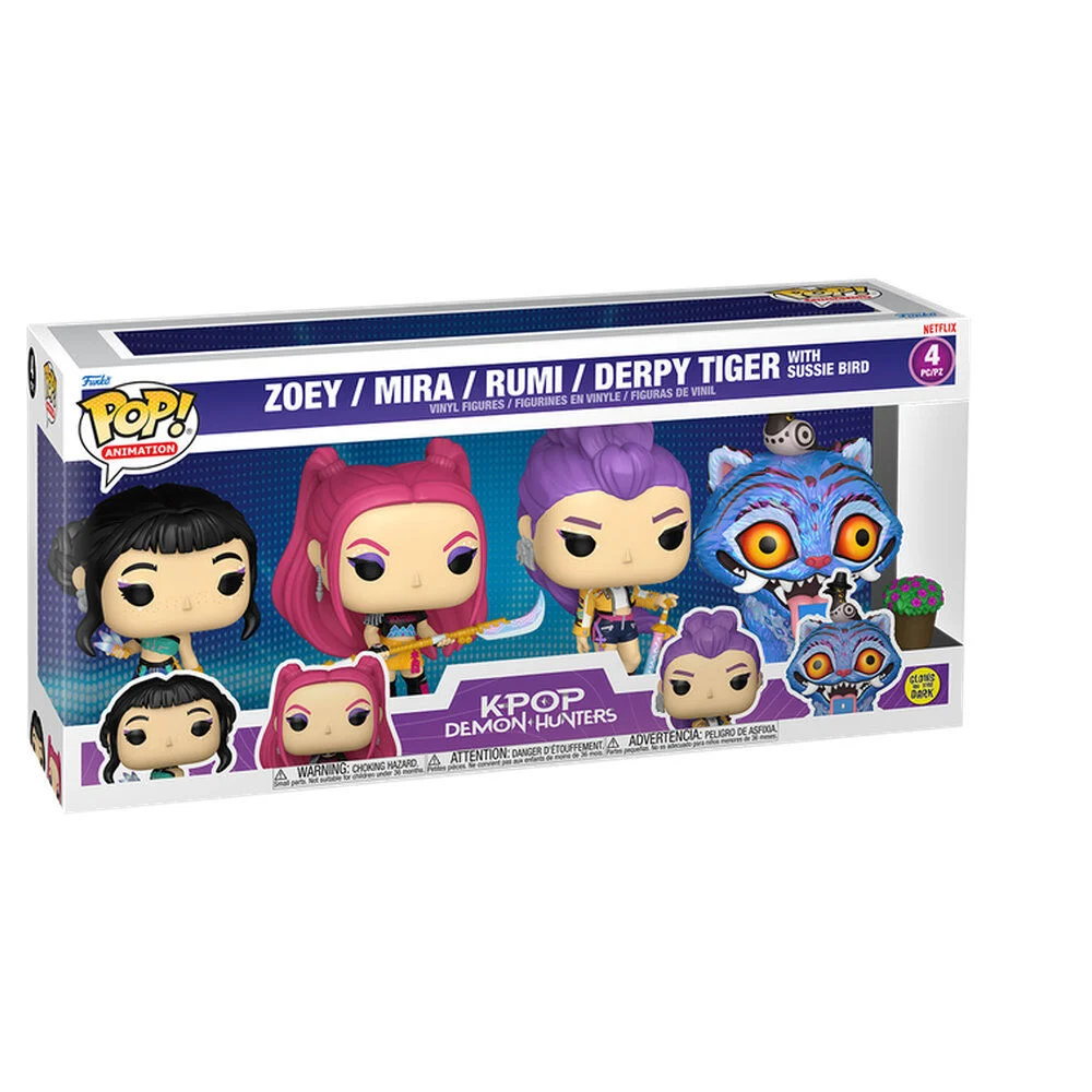Pachet Funko POP 4 figurine KPop Demon Hunters Huntr/X [1]