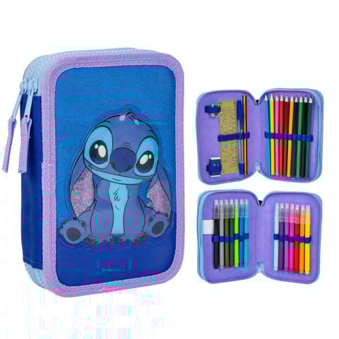 Penare - Penar dublu Disney Stitch 30 piese
