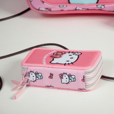Penar echipat cu 44 piese Giotto, 3 compartimente, Hello Kitty Roz [3]