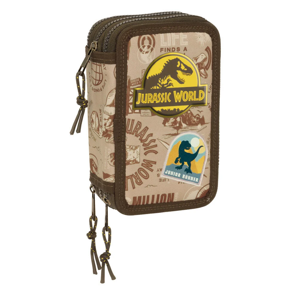Scoala si Papetarie - Penar triplu Jurassic World 37 piese