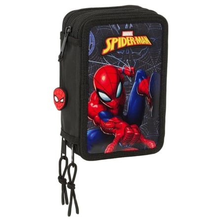 Scoala si Papetarie - Penar triplu Marvel Spiderman Attack 39 piese