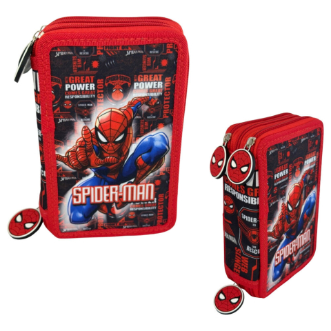 Scoala si Papetarie - Penar triplu Marvel Spiderman Hero