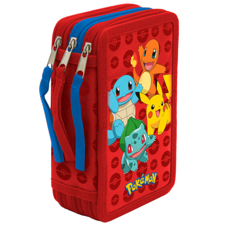Scoala si Papetarie - Penar triplu Pokemon 39 piese