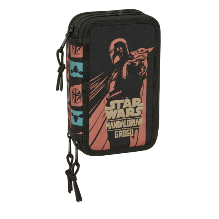 Scoala si Papetarie - Penar triplu Star Wars Mandalorian & Grogu 37 piese