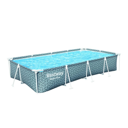 Piscine - Piscina dreptunghiulara Bestway, Steel Pro Frame, cadru metalic, gri 366 x 201 x 66 cm