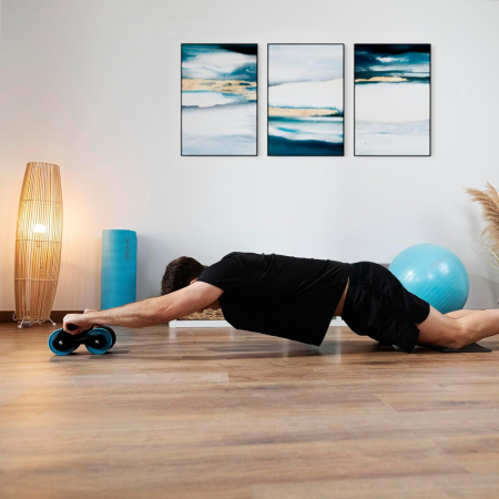 Roata abdominala cu revenire Cecotec Drumfit AB Fit, covoras antialunecare inclus [4]