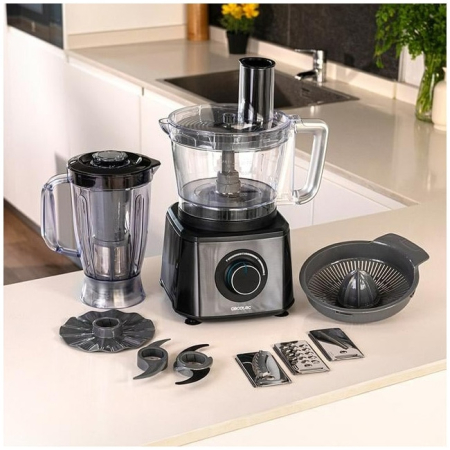 Robot de bucatarie Cecotec Paprika 2000 Full 04361, 2000 W, capacitate 3.5L, blender 1.8L, 2 trepte de viteza [1]