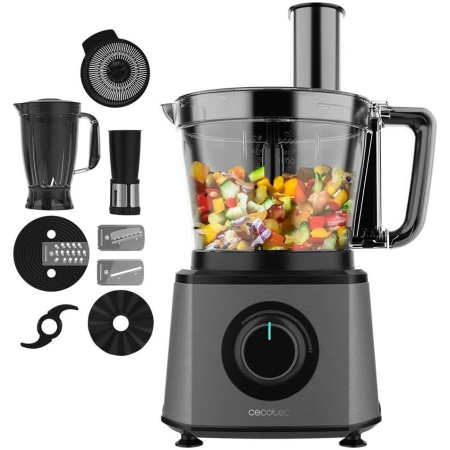 Electrocasnice mici - Robot de bucatarie Cecotec Paprika 2000 Full 04361, 2000 W, capacitate 3.5L, blender 1.8L, 2 trepte de viteza