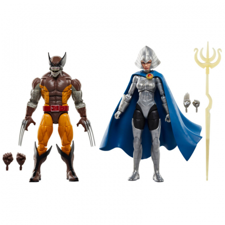 Colectie - Set 2 figurine articulate Wolverine & Lilandra Neramani, Hasbro, Wolverine 50th Anniversary Marvel Legends 15 cm