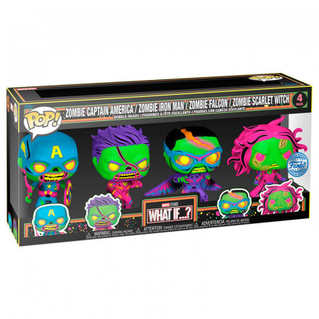 Colectie - Set 4 figurine Funko POP Marvel What If...? Exclusive