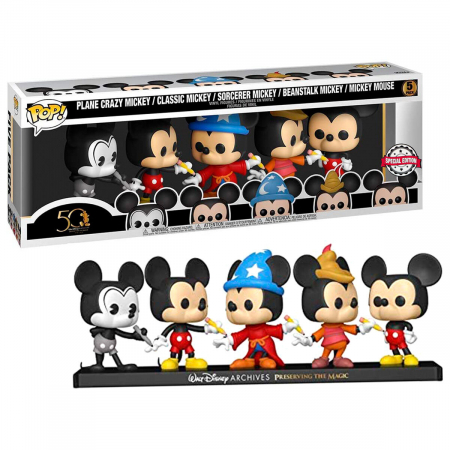 Colectie - Set 5 Figurine Funko POP Disney Archives Mickey Exclusive