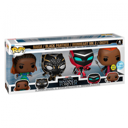 Colectie - Set de 4 Figurine Funko POP Marvel Black Panther Wakanda Forever Exclusive