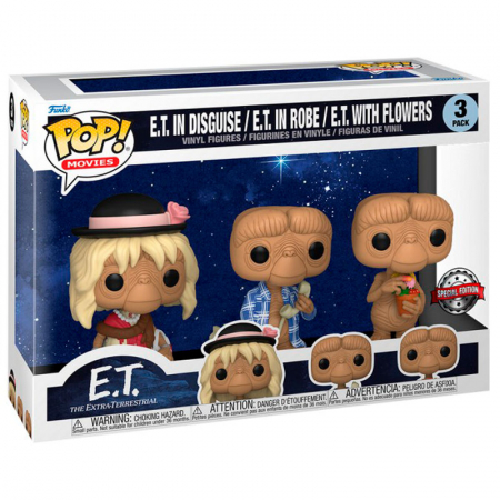 Colectie - Set Figurine cu ET in Disguise, ET in Robe, ET, Funko POP, 10 cm